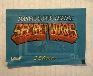 Mini álbum Leaf Marvel Super Heroes Secret Wars 1984 paquete de pegatinas - Imagen 1 de 2