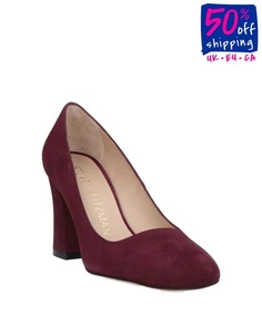 RRP€473 STUART WEITZMAN Suede Leather Pump Shoes US5.5 UK3 EU36 Made in Italy - Picture 1 of 9