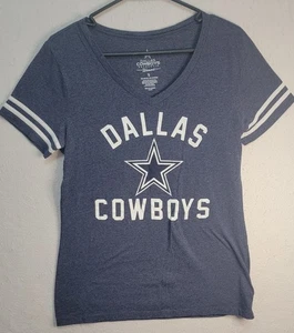 Camiseta Dallas Cowboys Auténtica Marca Cuello en V, Para Mujer Pequeña - Imagen 1 de 5