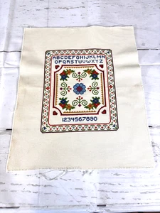 Kreuzstich Muster Alphabet Zahlen 16 x 14 Cottagecore Handarbeit - Bild 1 von 5