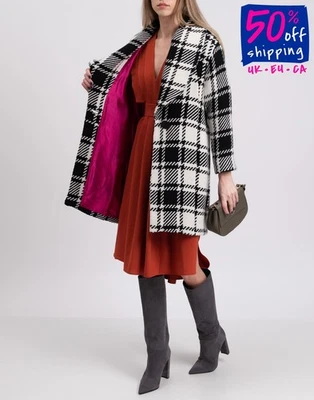 RRP€469 CARLA G. Coat IT42 US6 UK10 M Wool Blend Lined Made in Italy - Image 1 of 4