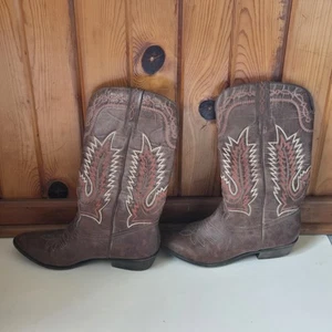 Coconuts by Matisse Rancho Brown Textile Western Boots Women’s 9M - Picture 1 of 10
