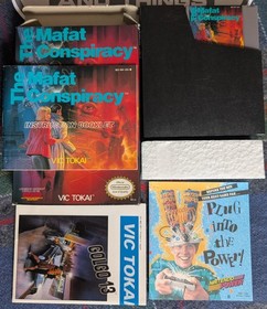 The Mafat Conspiracy 1990 100% Complete Nintendo Game. BEAUTIFUL BOX! NES CIB
