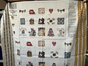 Organizador de costura coleccionable de Dianna Marcum, panel de tela artesanal para cortar y coser - Imagen 1 de 5
