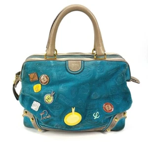 LOEWE 160th anniversary Bag Hand Bag Tote Bag Leather / suede blue - Picture 1 of 15