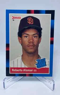 Béisbol Donruss 1988 Roberto Alomar clasificación #34 novato San Diego Padres Salón de la fama radiocontrol Foto 1 de 2