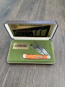 Case XX 1984 National Knife Museum W6254 SS Trapper Bone Handle 1778/2500 in Box - Picture 1 of 10