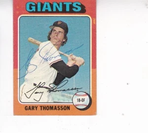 1975 Topps #529 Gary Thomasson San Francisco Giants signed handsigniert - Bild 1 von 1