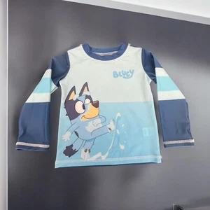 New! Bluey Kids Disney Swimsuit Top Shirt Toddler Size 2T UPF 50 Long Sleeve - Picture 1 of 5
