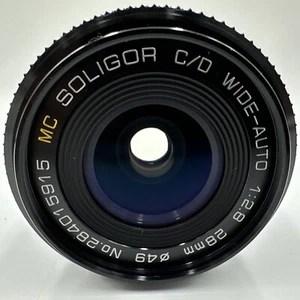 Soligor 28mm F/2.8 Wide Angle Lens For Minolta MD Mount Cameras - Picture 1 of 12