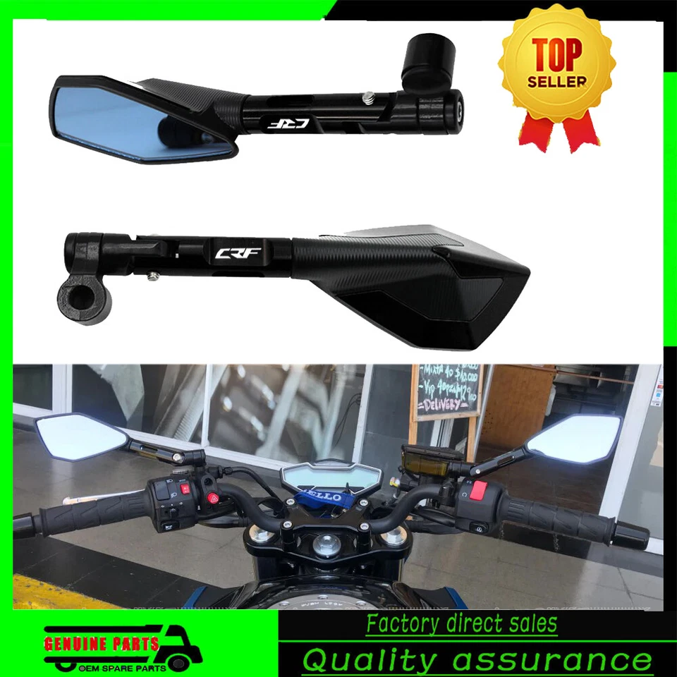 Anti Glare Bluish Hawk-Eye Rearview Mirrors For HONDA CRF 150 230 250 X L M 450 Foto 1 de 1