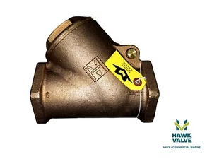 3" BRONZE 300S 600WOG  FNPT Y-PATTERN  SWING CHECK MILWAUKEE VALVE (Fig.507) - Picture 1 of 6