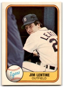 1981 Fleer Jim Lentine Rookie Detroit Tigers #476 NM-MT