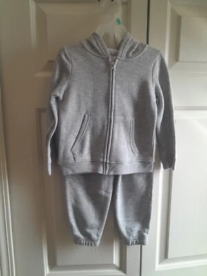 Conjunto de Sudadera Kidgets Unisex Niño Pequeño Gris Jogger Talla 3T Cremallera Completa Sudadera con Capucha y... Foto 1 de 4