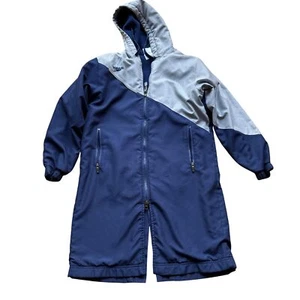 Speedo Adult Swim Parka XXS/TTP/2ECH Navy & Gray Full Zip Hooded Water-Resistant - Picture 1 of 19