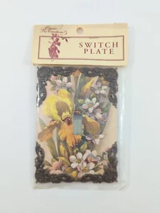 Vintage Classic ReCreations Floral Light Switch Plate Cover Ornate Metal Accents - Picture 1 of 7