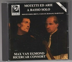 CD MAX VAN EGMOND MOTTETTI ED ARIE A BASSO SOLO RICERCAR CONSORT - Imagen 1 de 2