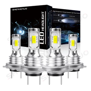 Kit de faros LED bombillas de haz alto y bajo para Mercedes-Benz C250 C300 C350 4x 6000K - Imagen 1 de 11
