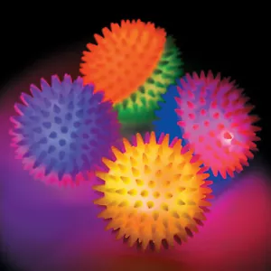 Light-Up Two-Tone Bouncy Ball Assortment - Toys - 12 Pieces - Picture 1 of 2