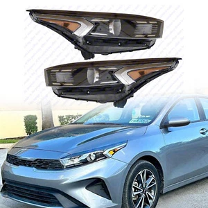 For 2022 2023 Kia Forte Halogen Projector Headlights Assembly w/o LED Left Right - Picture 1 of 12