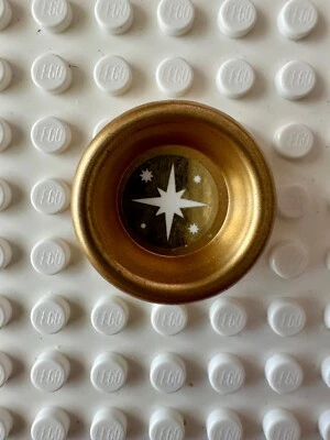 LEGO Minifigura, Plato de Utensilios 3 x 3 con Patrón de Estrella (Pegatina) 6256pb02 Foto 1 de 2