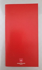 Petit carnet calendrier des anniversaires aux couleurs Ordre de Malte France - Afbeelding 1 van 4