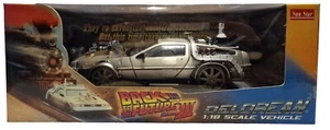 BACK TO THE FUTURE 1/18 DELOREAN TIME MACHINE MODEL BY SUN STAR TRACK VERSION - Picture 1 of 12