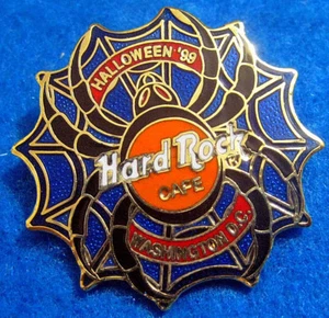 WASHINGTON PROTOTYPE HALLOWEEN BLACK WIDOW SPIDER WEB LOGO 99 Hard Rock Cafe PIN - Picture 1 of 1