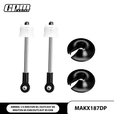 GPM Carbon Steel+Alu Rear Shock Absorber Shaft Core Kit ARRMA 1/5 Kraton 8S EXB - Image 1 of 3