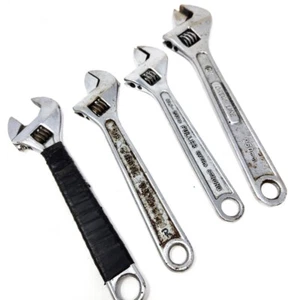 4 Pcs Crew Line, Fuller and Assorted Adjustable Wrench Set, 8 in, 10 in Tools - Picture 1 of 5