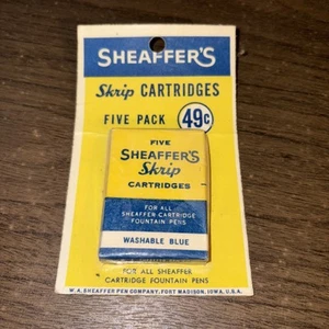 Vtg Sheaffer’s Skrip Cartridges Washable Blue Fountain Pens - Picture 1 of 2