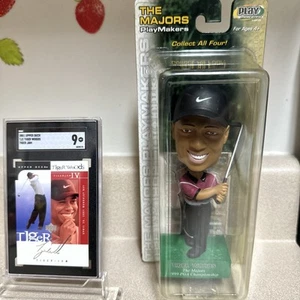 2001 Upper Deck Tiger Woods Tiger Jam TJ2 SGC 9 & 1999 Majors PlayMaker Figure - Picture 1 of 12