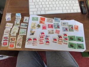 LOT OF 70+ CHINA STAMPS NEAR MID CENTURY ERA. MIXED VARIETIES - Picture 1 of 7
