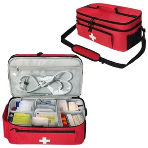 Bolsa de Primeros Auxilios Vacía, Grande Organizador de Almacenamiento Médico - Bolsa de Medicina de Viaje y... - Imagen 1 de 7