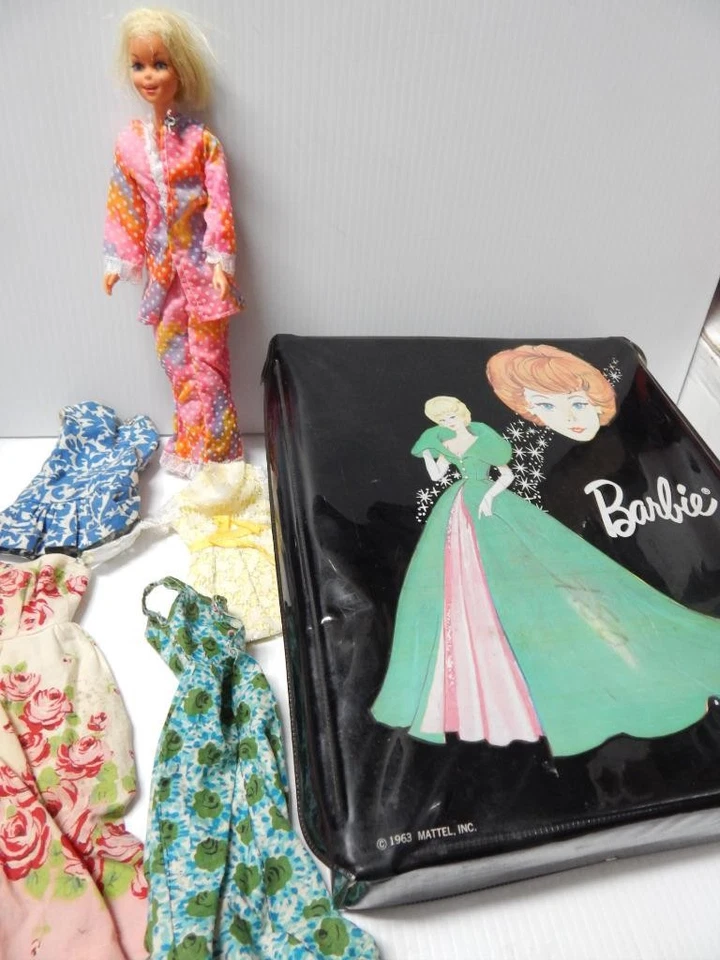 MUÑECA BARBIE TWIGGY VINTAGE JAPÓN 1966 + ESTUCHE BARBIE COLA DE CABALLO 1963, + ROPA Foto 1 de 4