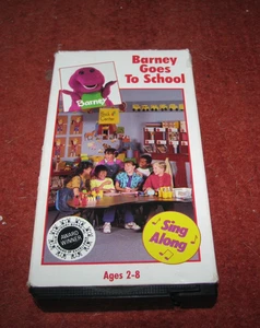 Vintage BARNEY & FRIENDS VHS Tape BARNEY GOES TO SCHOOL - Picture 1 of 4