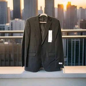 NWT Mens Calvin Klein Malbin Stretch Slim Fit Wool Jacket Brazer 42Long - Picture 1 of 10