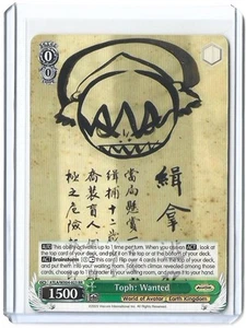 Toph: Wanted - ATLA/WX04-023 RR - Weiss Schwartz - Doble Raro Avatar Airbender - Imagen 1 de 2