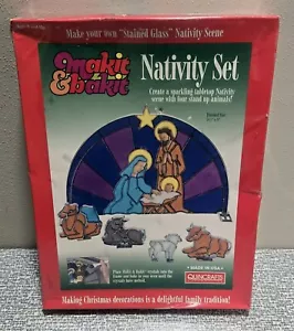 Vintage Makit & Bakit Krippe Set Szene Make It & Bake It VERSIEGELT NOS Quincrafts - Bild 1 von 11