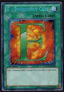 Yugioh E - Appel d'urgence RYMP-EN024 secret rare 1ère édition - HP - Photo 1/2