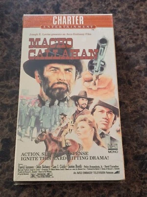 BRAND NEW Macho Callahan (VHS; 1986) David Janssen RARE Sealed OOP Watermarks - Image 1 of 4