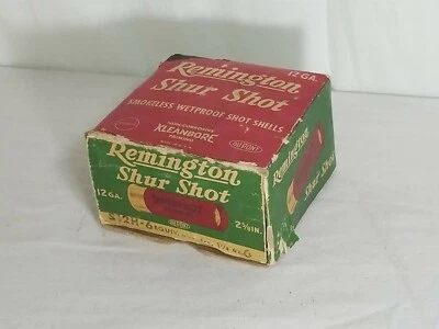 Remington Kleanbore Shur Shot 12 Gauge Shotgun Shells Ammo Box Empty - Image 1 of 4