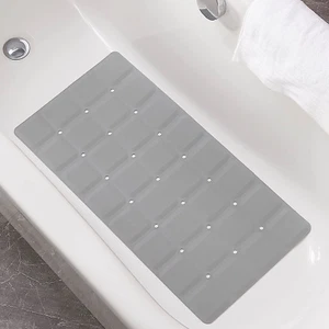 Foldable Non Slip Silicon Bath Mat Bathtub Mat No Suction Cups Shower Mats for T - Picture 1 of 8
