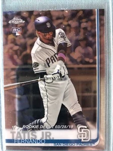 2019 Topps Chrome Update Fernando Tatis Jr. #54 Rookie Debut Card SD Padres - Picture 1 of 6