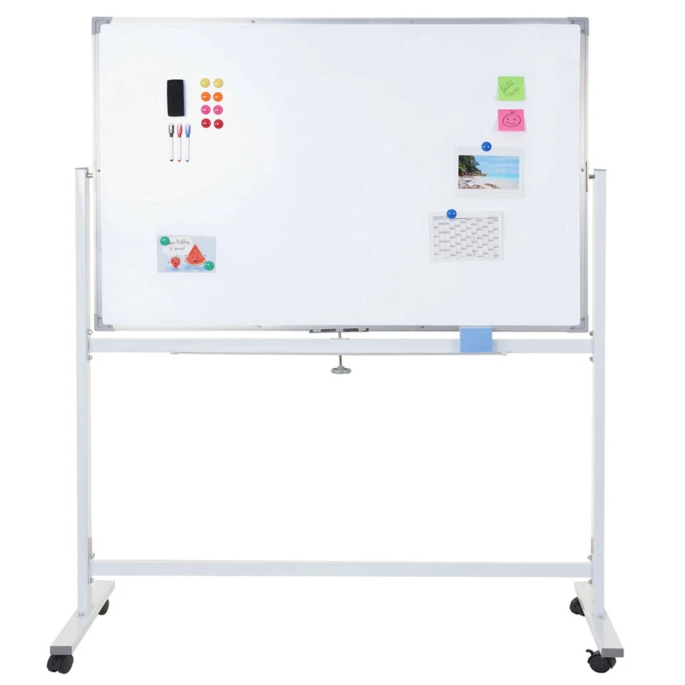Whiteboard HWC-C85, Magnettafel Memoboard Pinnwand, mobil rollbar inkl. Zubehör - Bild 1 von 4