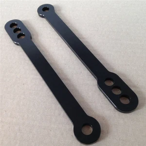 Black Motorcycle Bike Lowering Links For Kawasaki ZX6R ZX9R 98-03 ZX12R ZZR600 - Picture 1 of 3