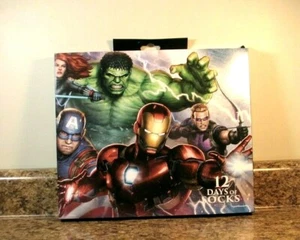 Marvel Avengers 12 Days Of Socks Men's Shoe Size 6-12 NEW - Picture 1 of 3