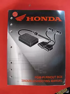 HONDA MOTORCYCLE PGM-FI PINOUT BOX TROUBLESHOOTING MANUAL NEW F45 - Bild 1 von 6