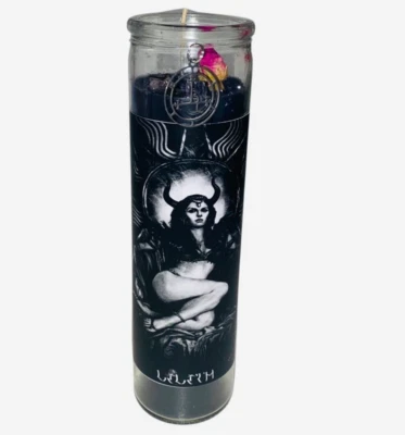 Lilith Queen of the Night Black Dressed Candle, Altar Candle - Image 1 of 2