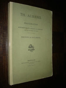 Th. Aubanel - INAUGURATION DU MONUMENT ELEVE A SCEAUX A SA MEMOIRE - 1889 - Picture 1 of 1